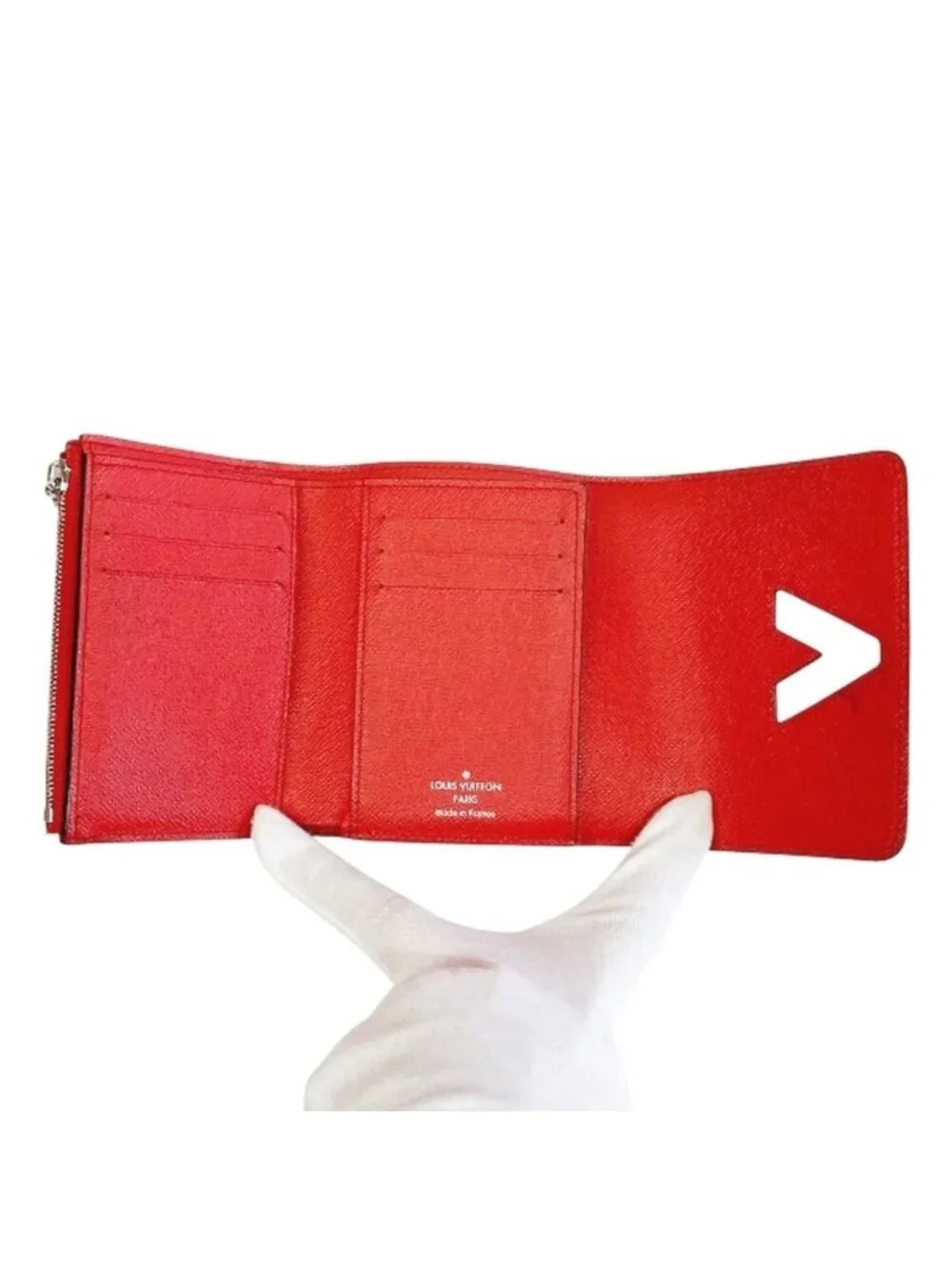 Louis Vuitton Portefeuille Twisted Compact Epi Bifold Wallet Leather